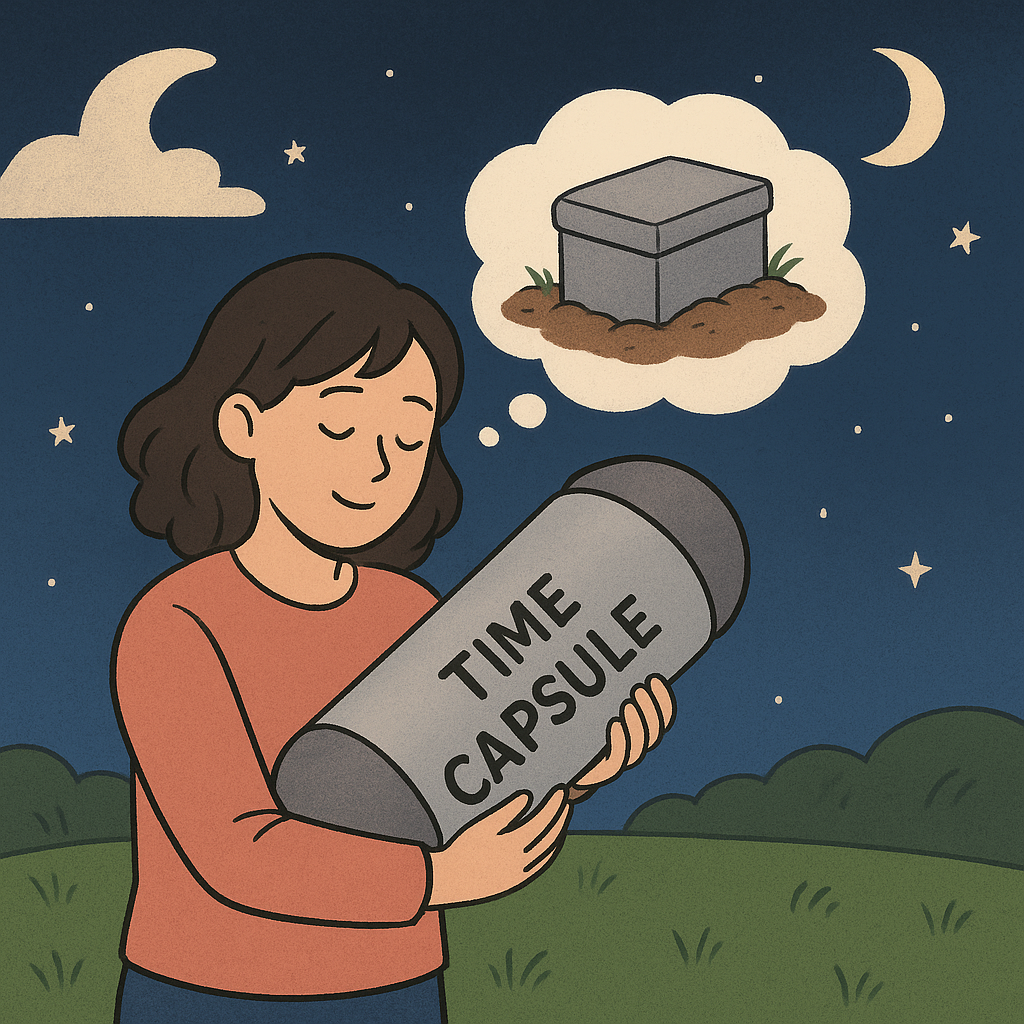 타임캡슐 묻는 꿈 - 꿈 해몽, 꿈 풀이(+자세한 해석) 꿈 해몽 썸네일