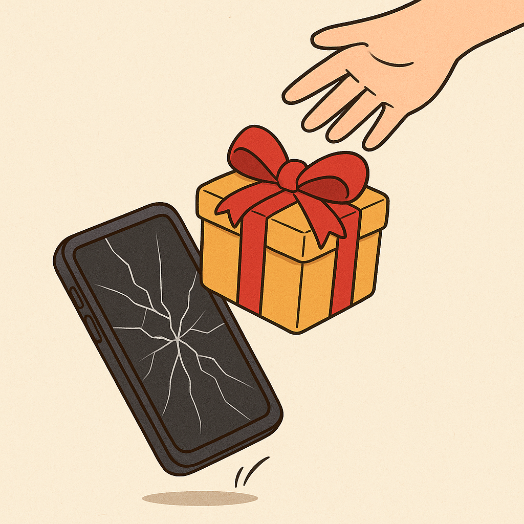 선물받은 폰 떨어뜨려 액정에금이가는 꿈 - 꿈 해몽, 꿈 풀이(+자세한 해석) 꿈 해몽 썸네일