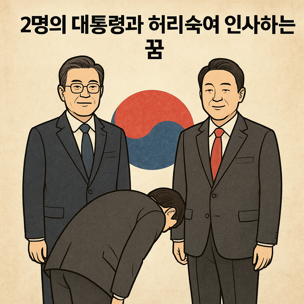 2명의 대통령과 허리숙여 인사하는 꿈 - 꿈 해몽, 꿈 풀이(+자세한 해석) 꿈 해몽 썸네일