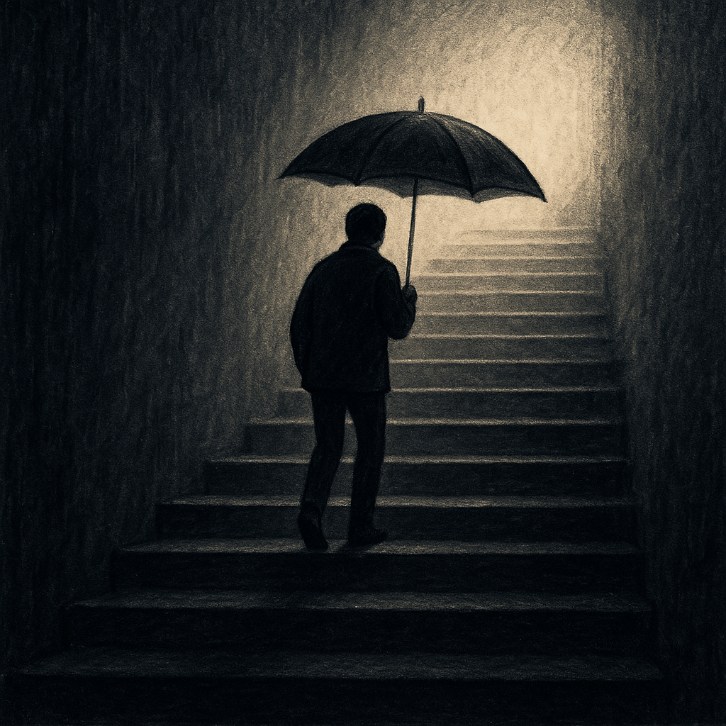 어두운계단을우산을짚으면끝까지올라마침내정상에도착했어요 - 꿈 해몽, 꿈 풀이(+자세한 해석) 꿈 해몽 썸네일