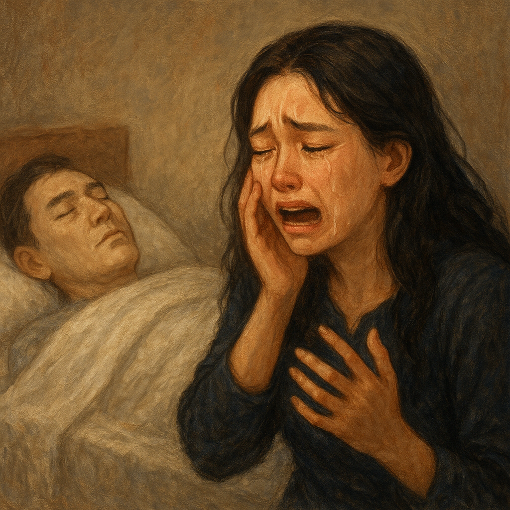 남편의 임종을 보면서 슬피울며 이름을부르다깼어요 - 꿈 해몽, 꿈 풀이(+자세한 해석) 꿈 해몽 썸네일