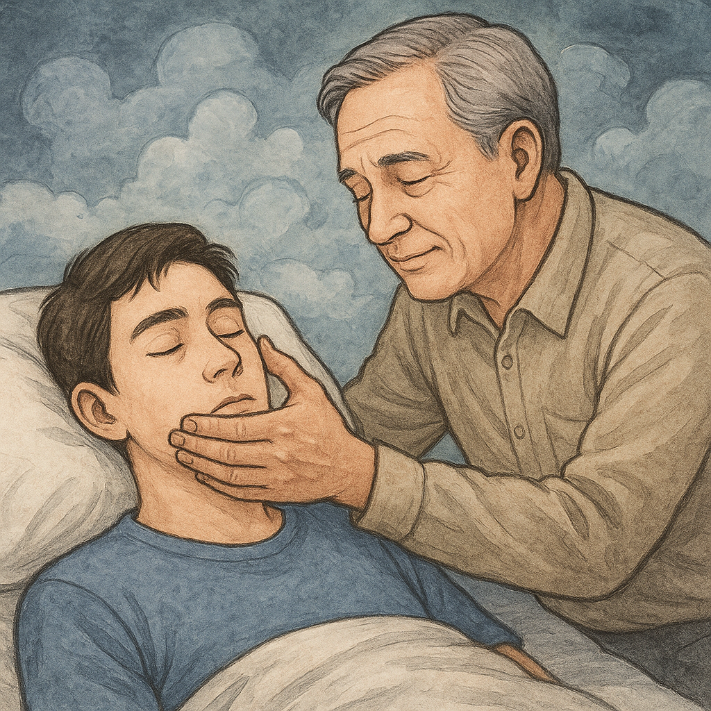 아버지가 내 얼굴을 만지는 꿈 꿈 해몽 대표 이미지