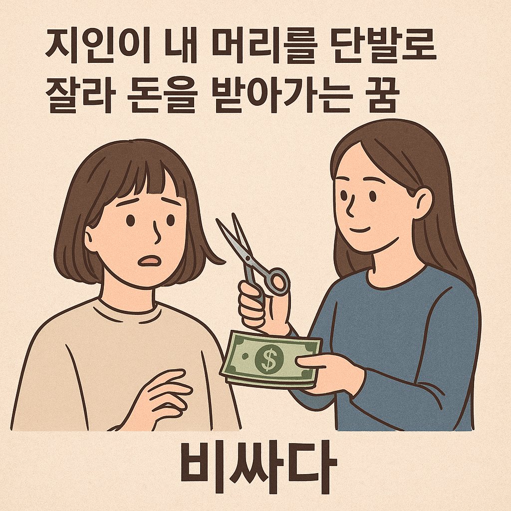 지인이 내머리를 단발로잘르고돈을 받아가는꿈 비싸다 - 꿈 해몽, 꿈 풀이(+자세한 해석) 꿈 해몽 썸네일