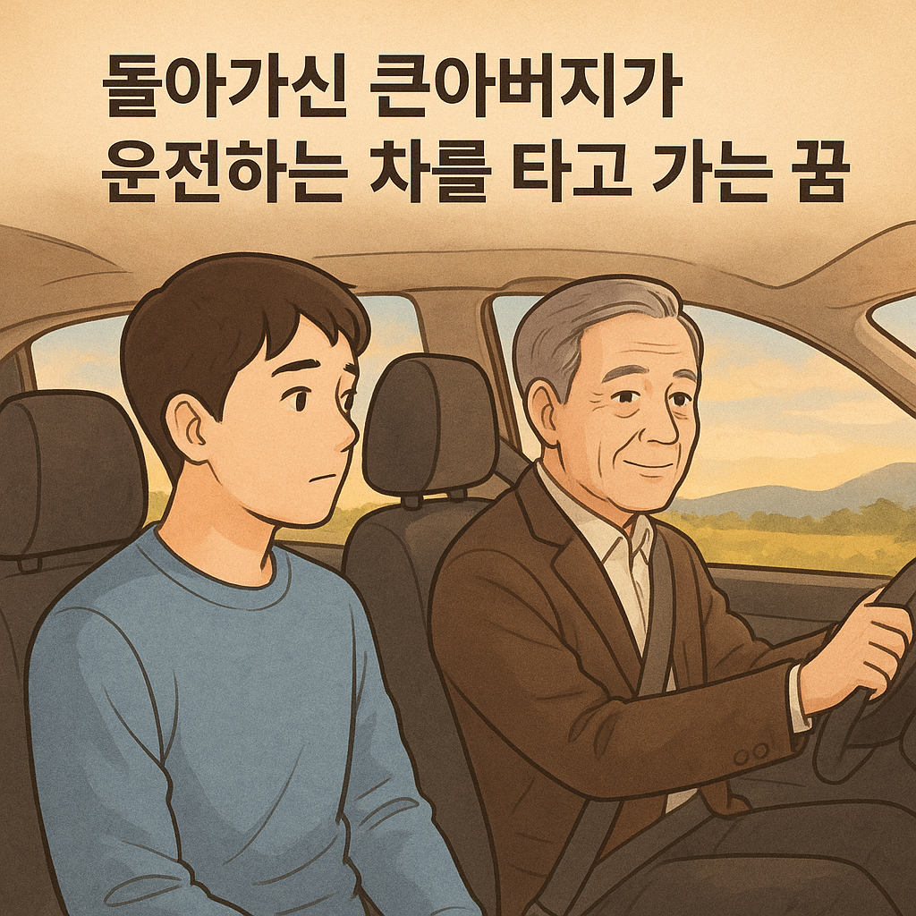 돌아가신 큰아버지가 운전하는 차를 타고 가는꿈말은 - 꿈 해몽, 꿈 풀이(+자세한 해석) 꿈 해몽 썸네일
