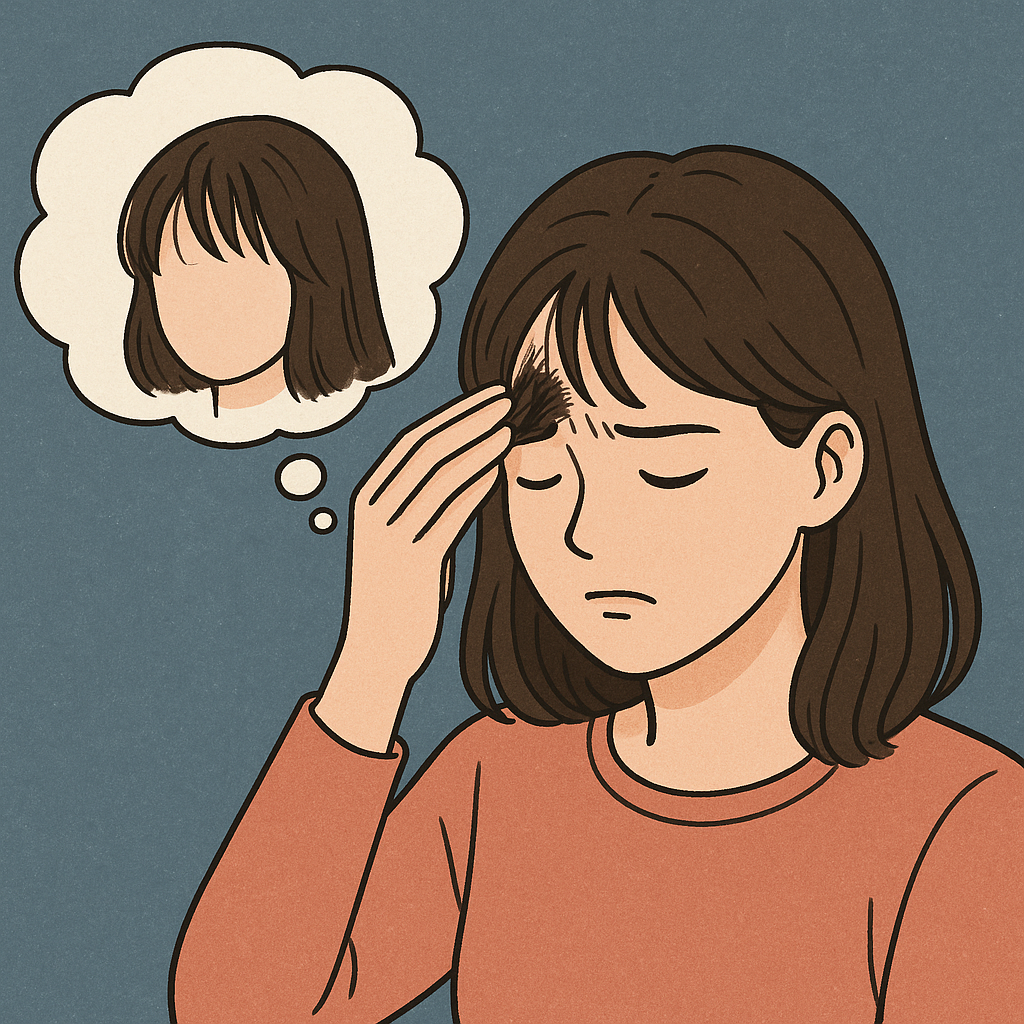 앞머리 뭉치로 빠지는꿈 꿈 해몽 대표 이미지