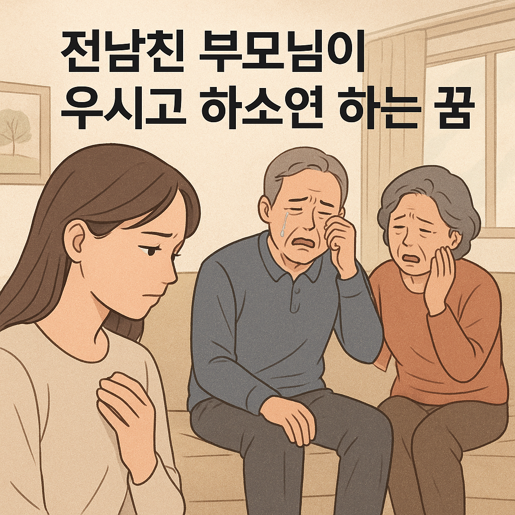 전남친 부모님이 우시고 하소연 하는 꿈 - 꿈 해몽, 꿈 풀이(+자세한 해석) 꿈 해몽 썸네일