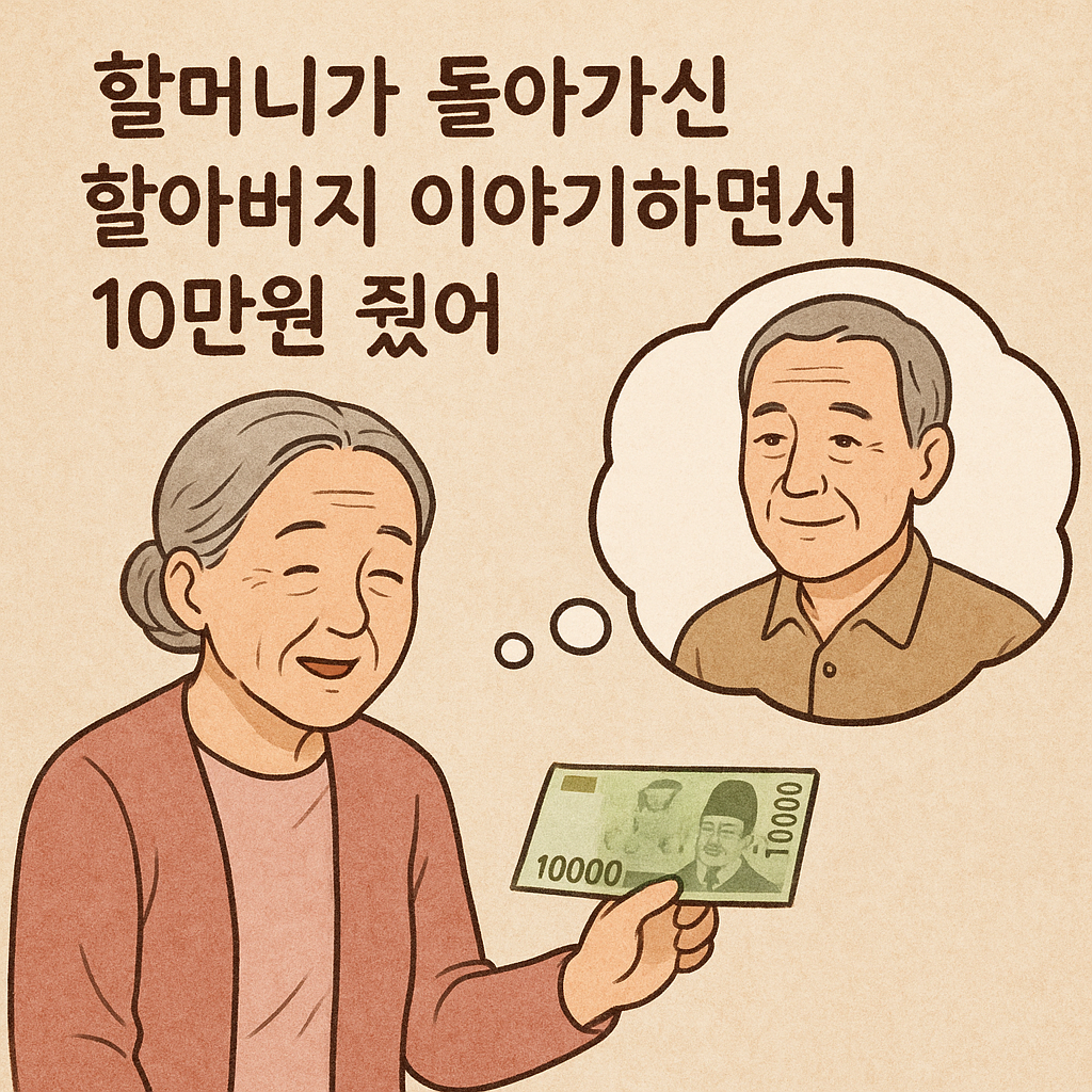 할머니가 돌아가신 할아버지 이야기 하면서 10만원 줬어 - 꿈 해몽, 꿈 풀이(+자세한 해석) 꿈 해몽 썸네일