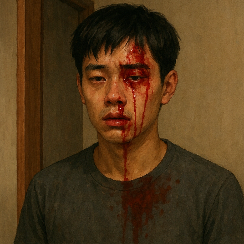 친오빠가 싸우고 들어와서 얼굴에서 피가 안멈췄다 꿈 해몽 대표 이미지