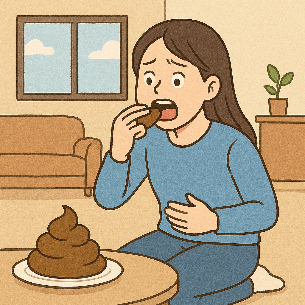 집에서 똥 먹는 꿈 꿈 해몽 대표 이미지