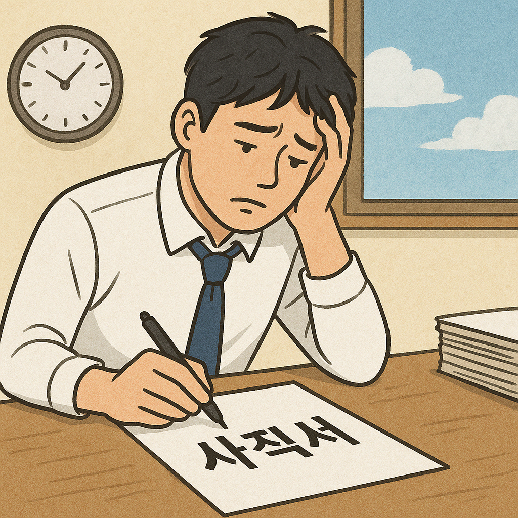 사직서 쓰는 꿈 꿈 해몽 대표 이미지