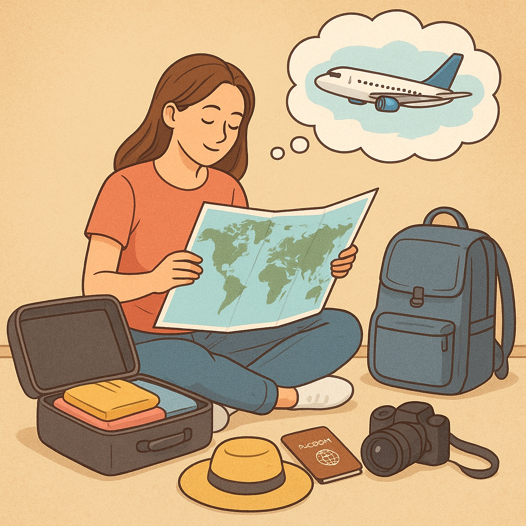 해외여행 준비하는 꿈