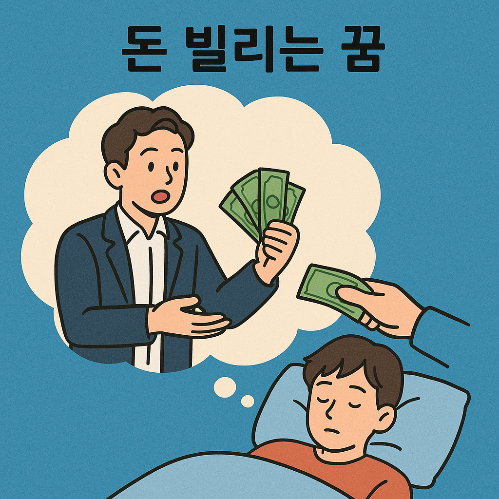 돈 빌리는 꿈 꿈 해몽 대표 이미지
