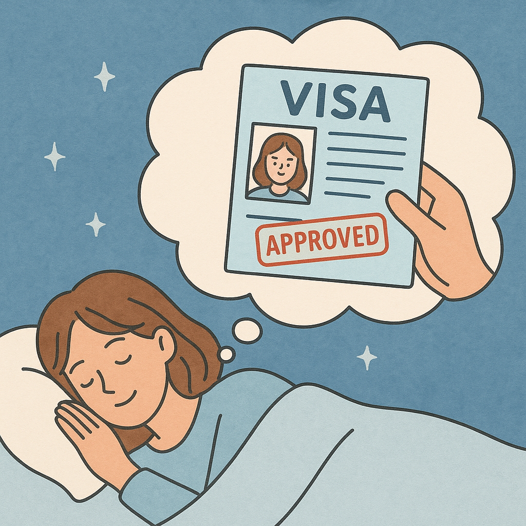 비자 받는 꿈