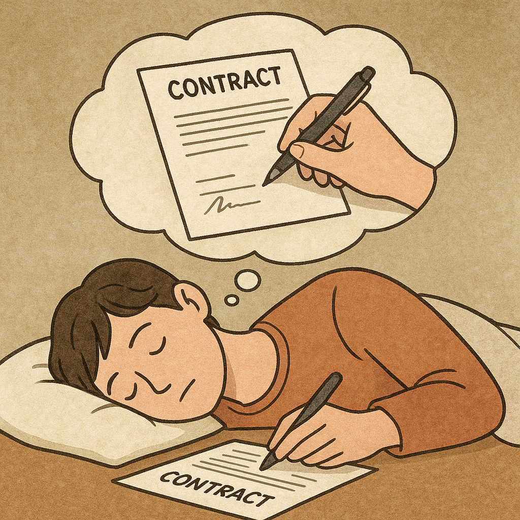 계약서 쓰는 꿈