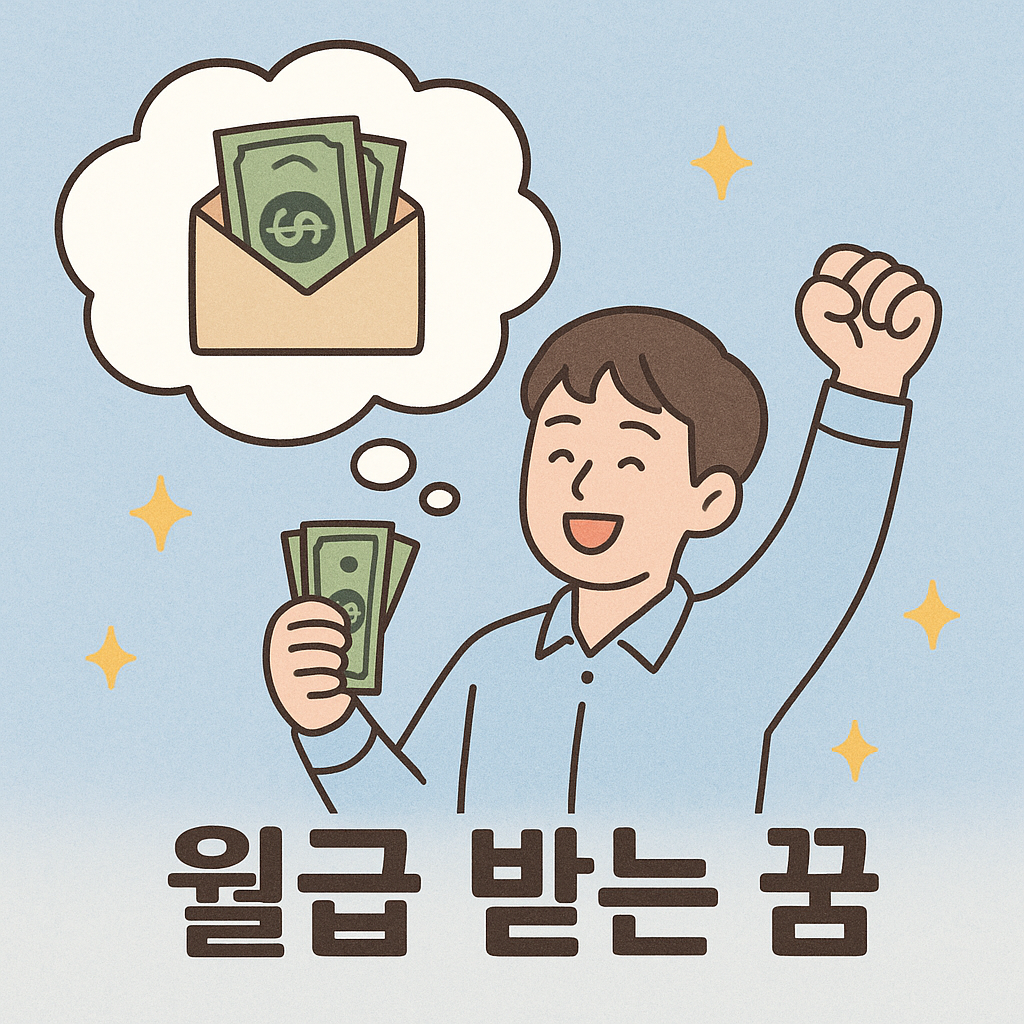 월급 받는 꿈