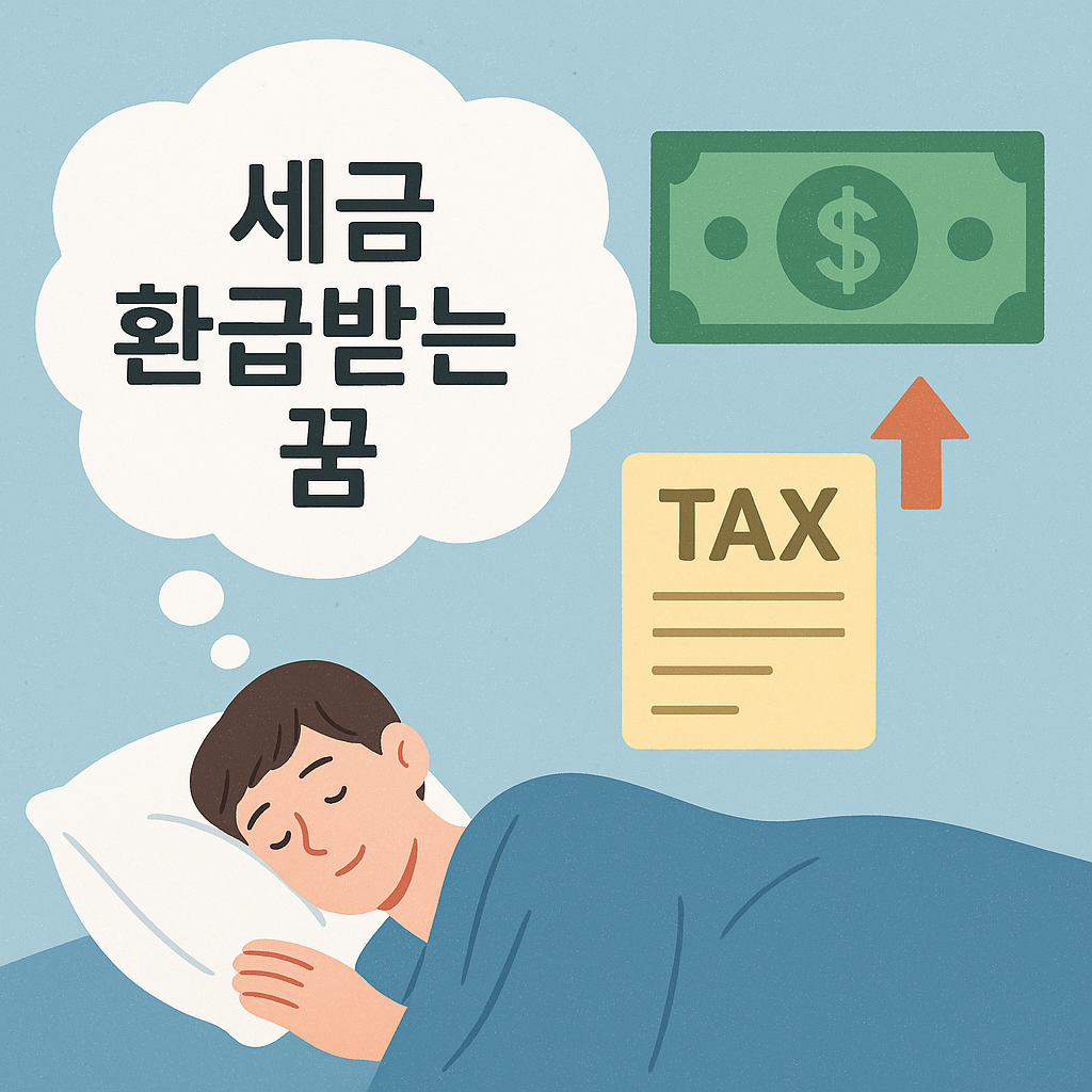세금 환급받는 꿈