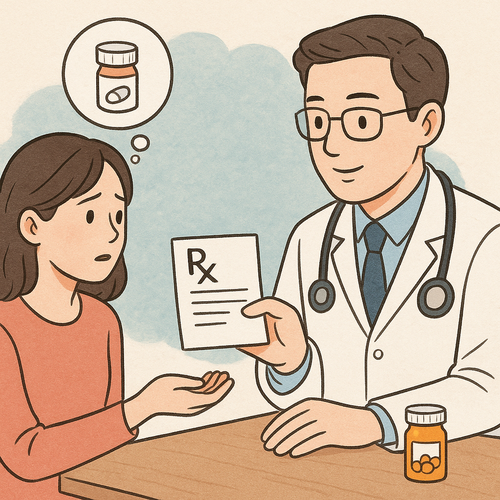 약 처방받는 꿈