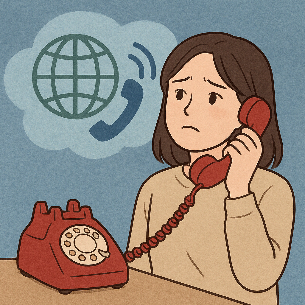 국제전화 하는 꿈