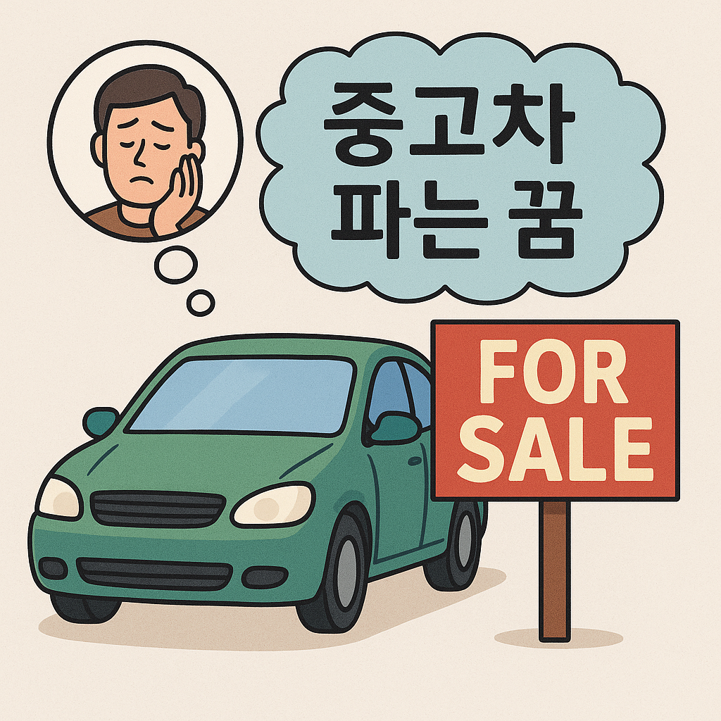 중고차 파는 꿈