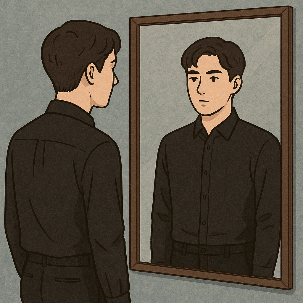 검은색남방와이셔츠를 입은 자기의모습을보는꿈 - 꿈 해몽, 꿈 풀이(+자세한 해석) 꿈 해몽 썸네일