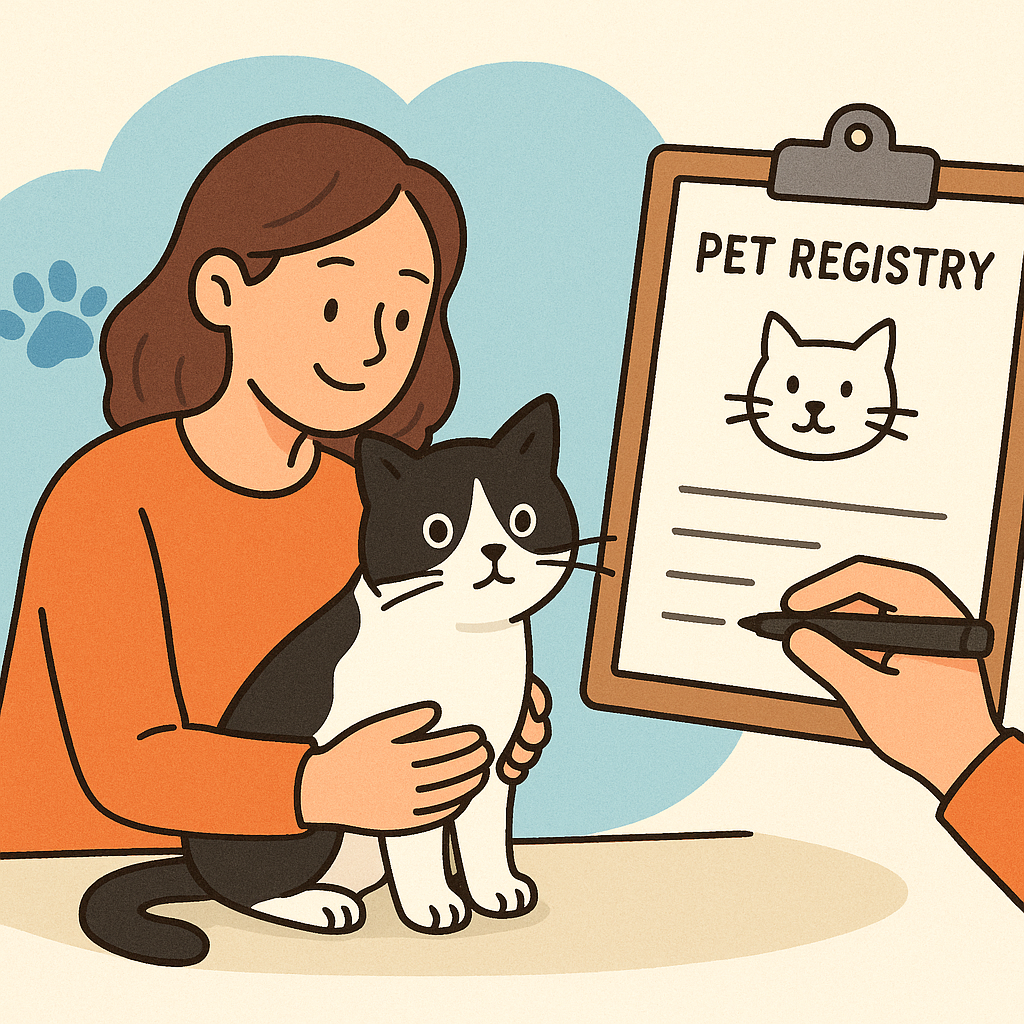 반려동물 등록하는 꿈