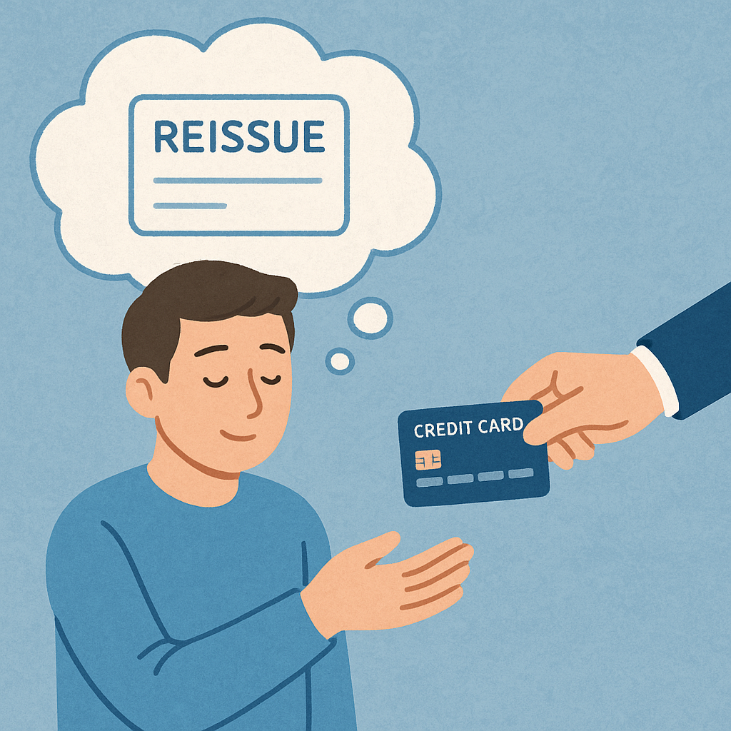 체크카드 재발급 받는 꿈