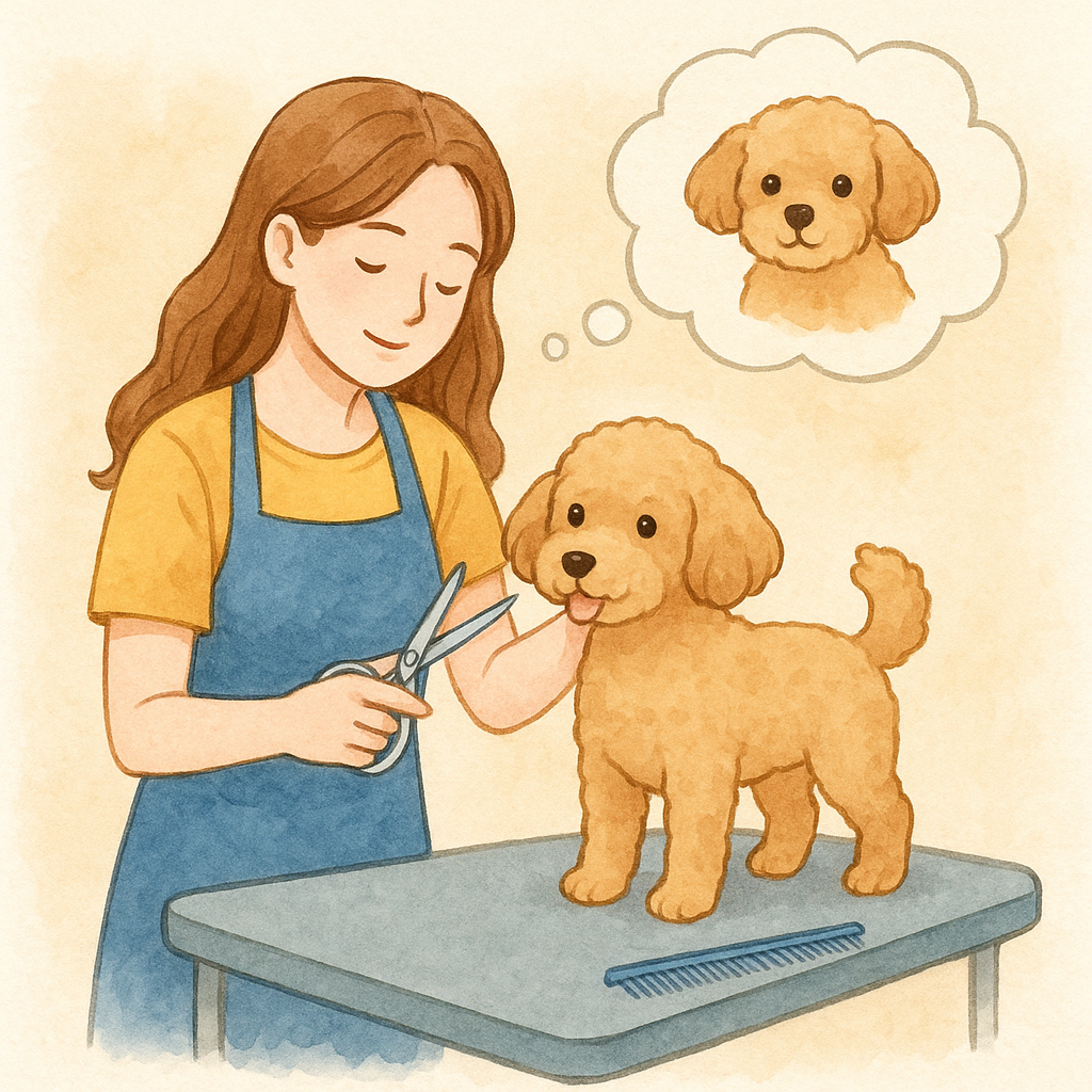 강아지 미용하는 꿈