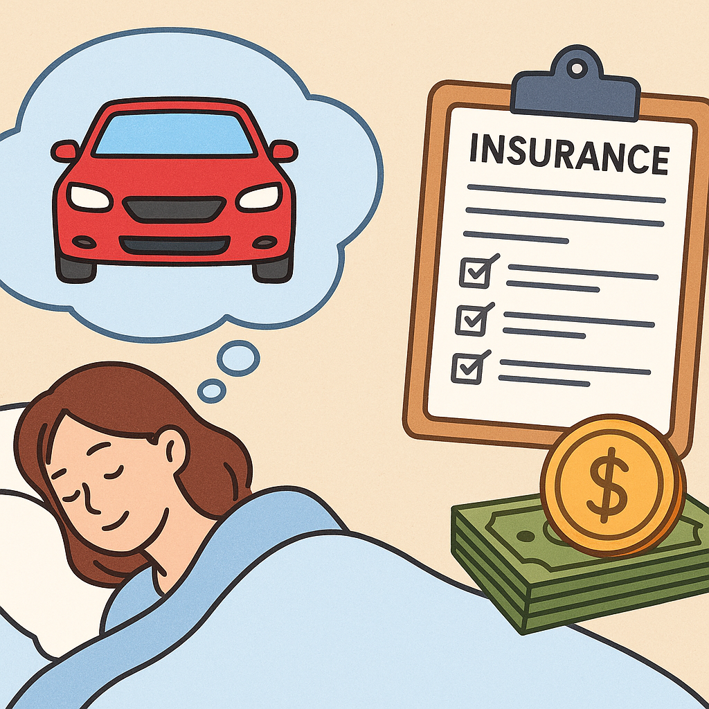 자동차 보험료 내는 꿈
