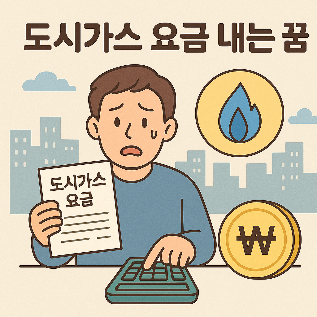 도시가스 요금 내는 꿈