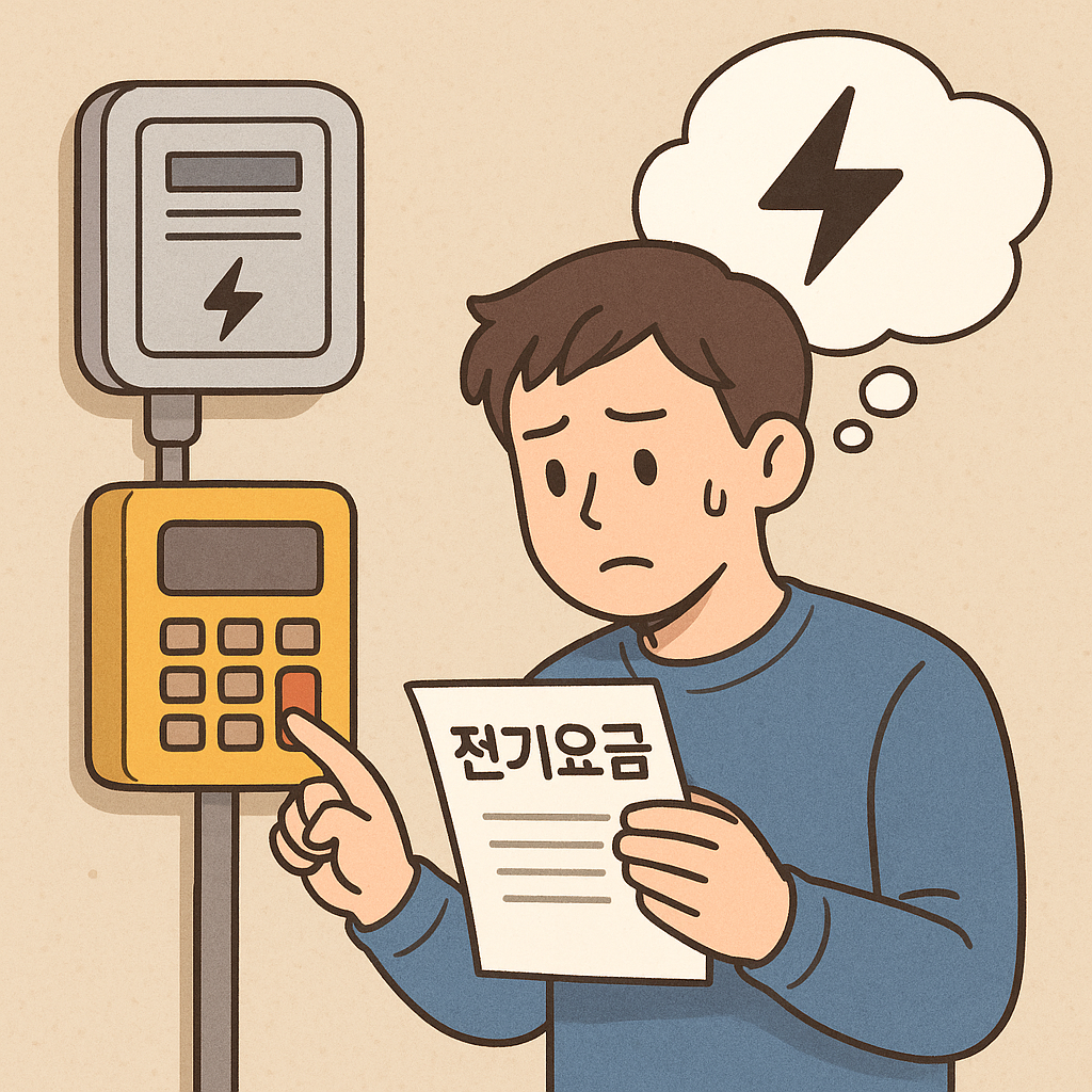 전기요금 내는 꿈