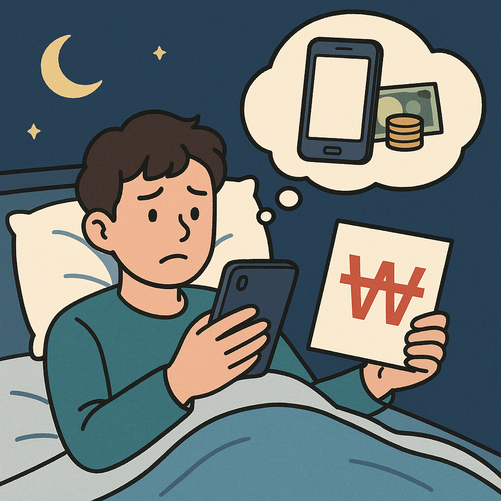 휴대폰 할부금 내는 꿈