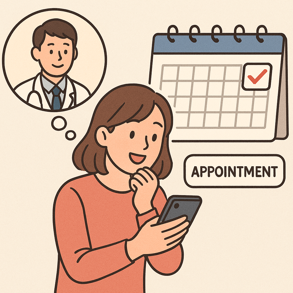 건강검진 예약하는 꿈 꿈 해몽 대표 이미지