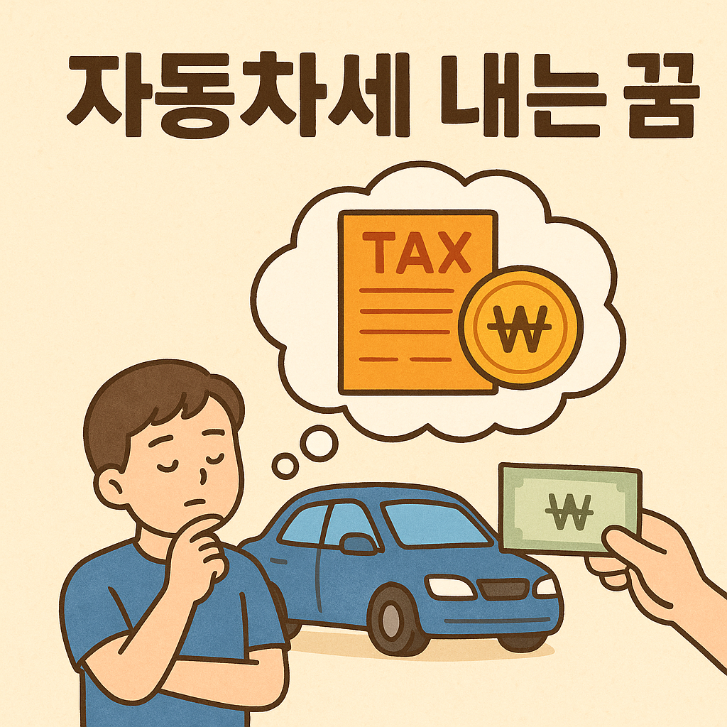 자동차세 내는 꿈