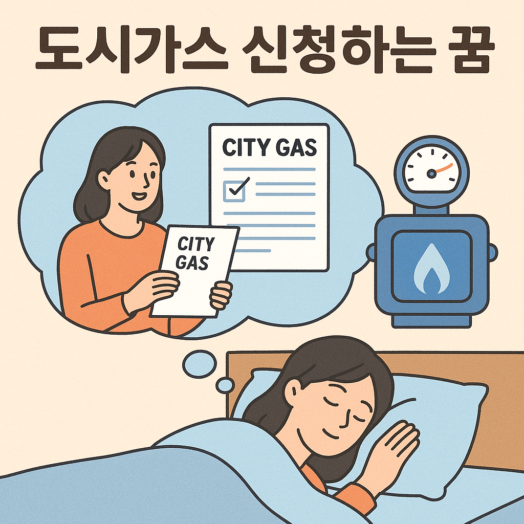 도시가스 신청하는 꿈 - 꿈 해몽, 꿈 풀이(+자세한 해석) 꿈 해몽 썸네일