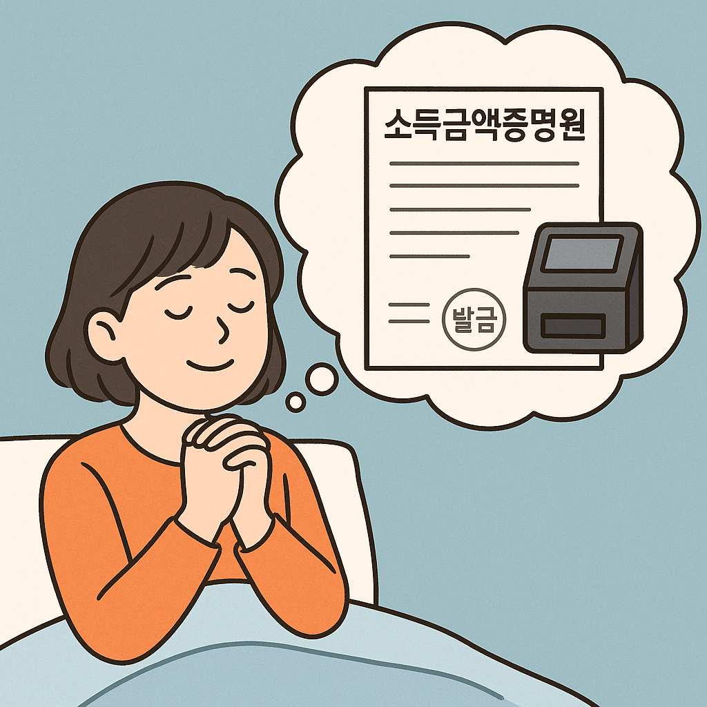 소득금액증명원 떼는 꿈