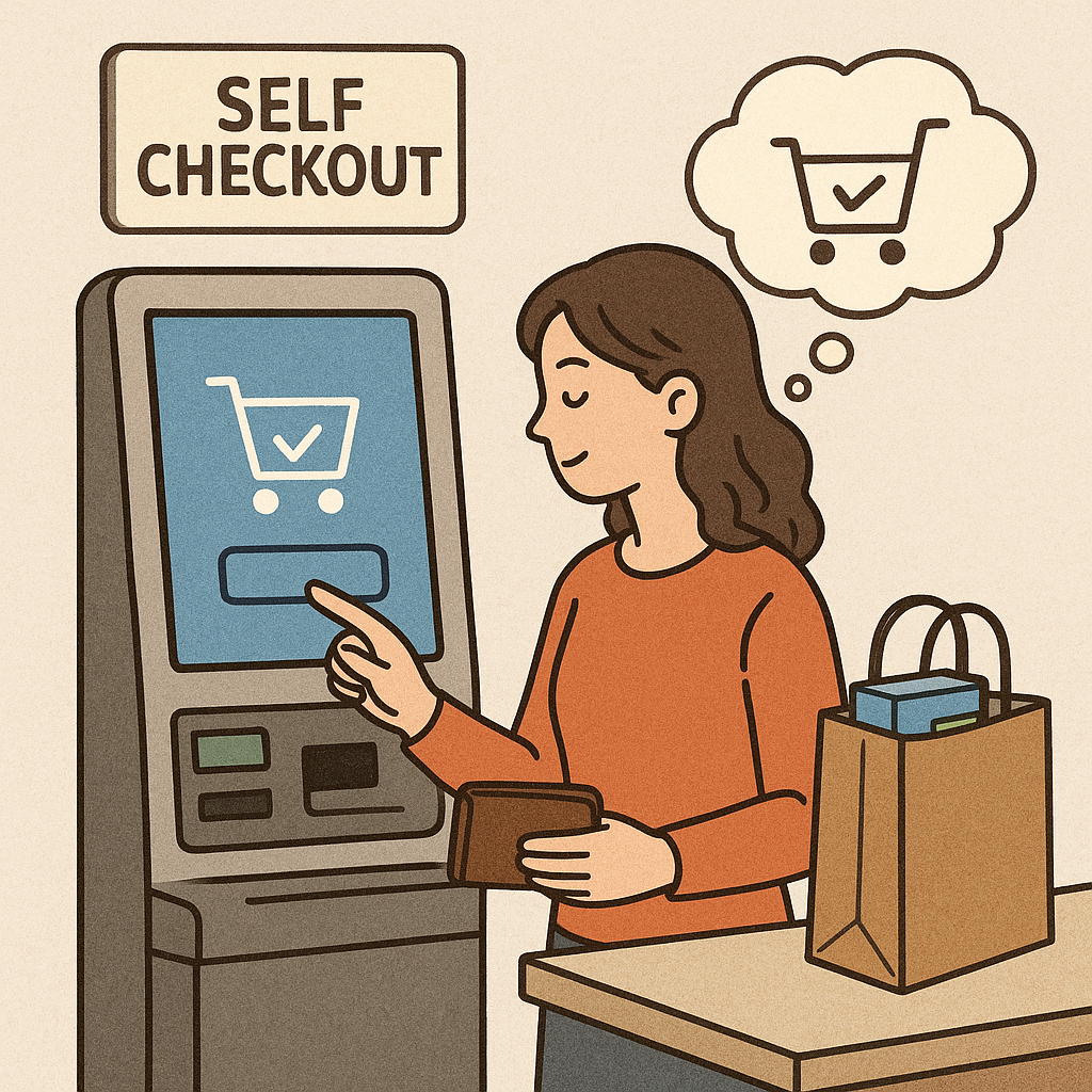 셀프 체크아웃 하는 꿈 꿈 해몽 대표 이미지