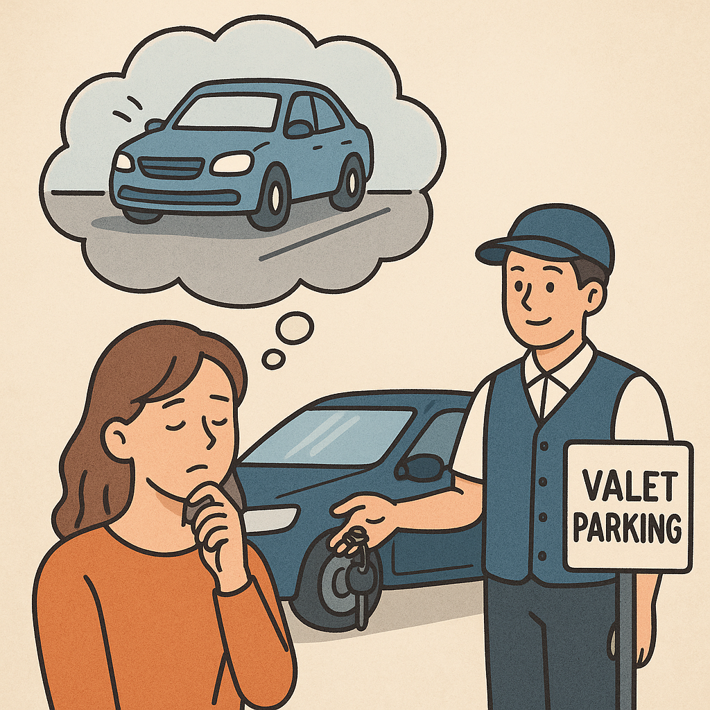 발렛파킹 맡기는 꿈 꿈 해몽 대표 이미지
