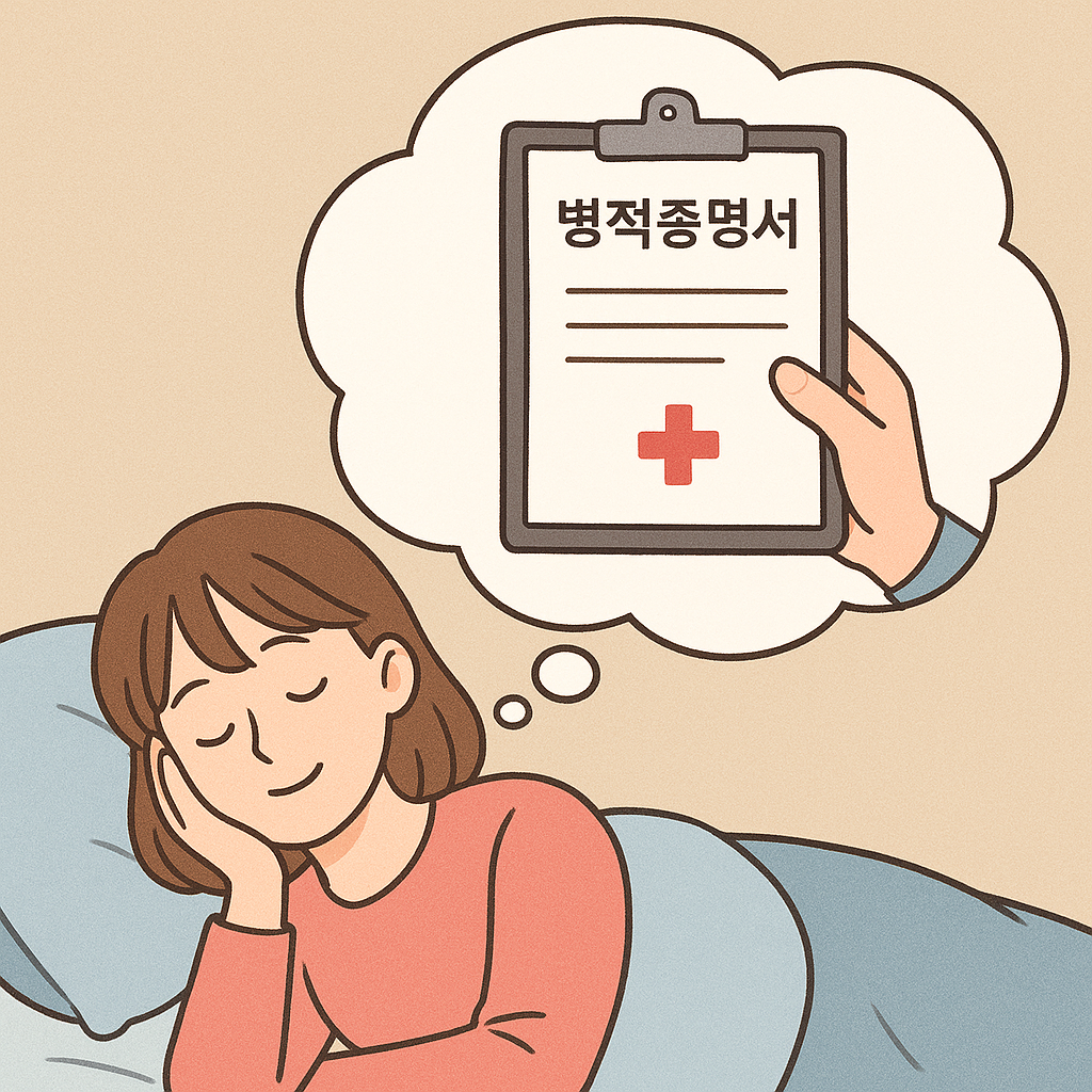 병적증명서 떼는 꿈