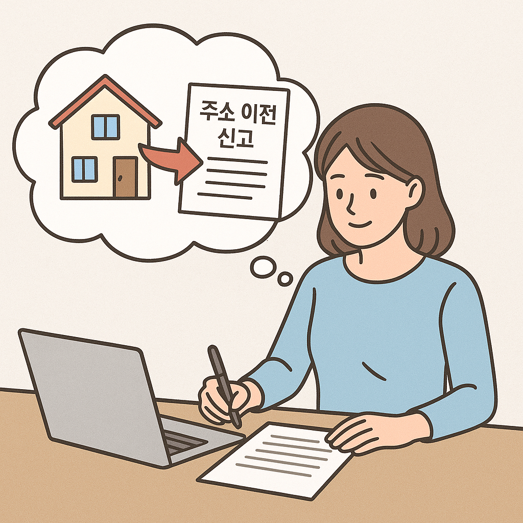 주소 이전 신고하는 꿈 꿈 해몽 대표 이미지