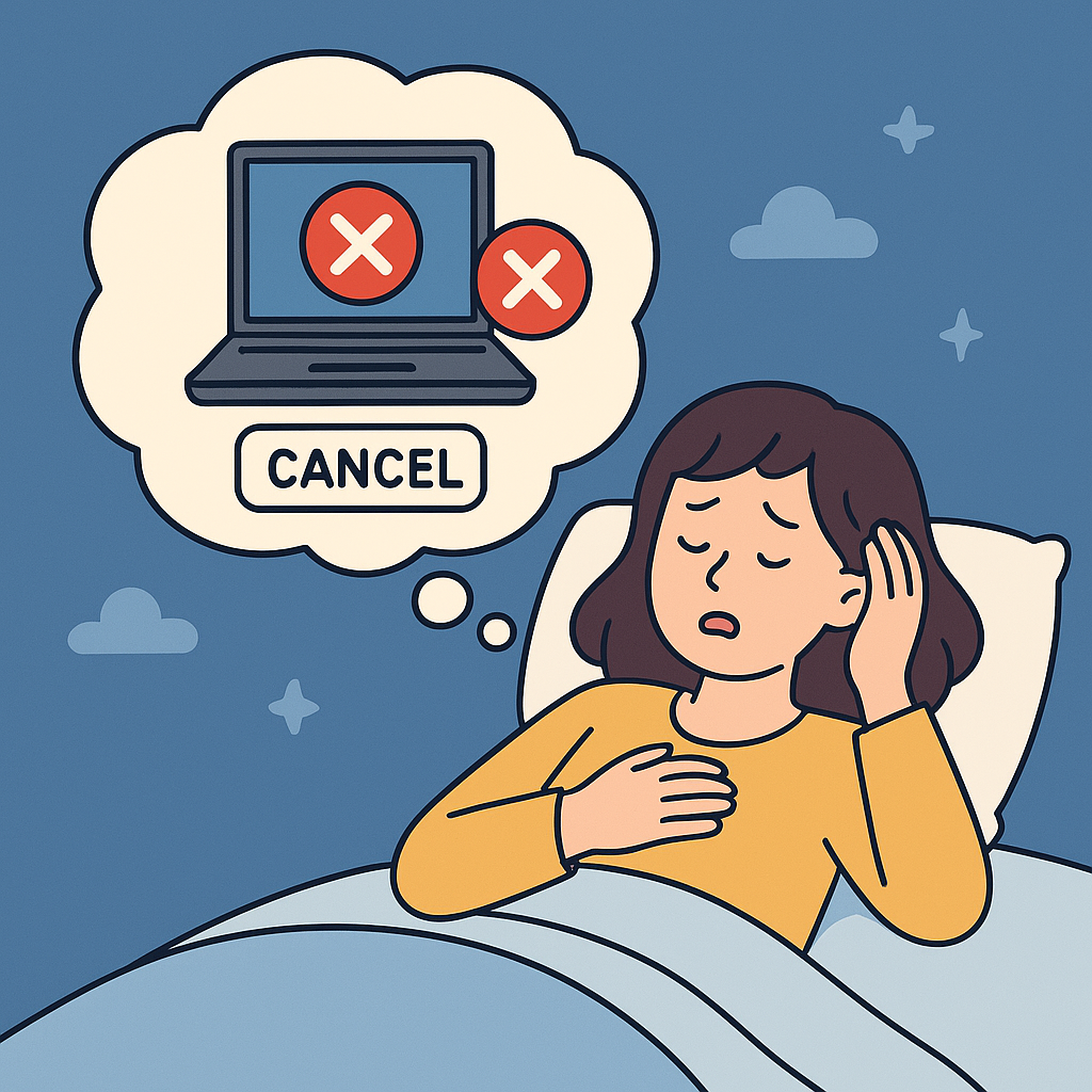 인터넷 해지하는 꿈 꿈 해몽 대표 이미지