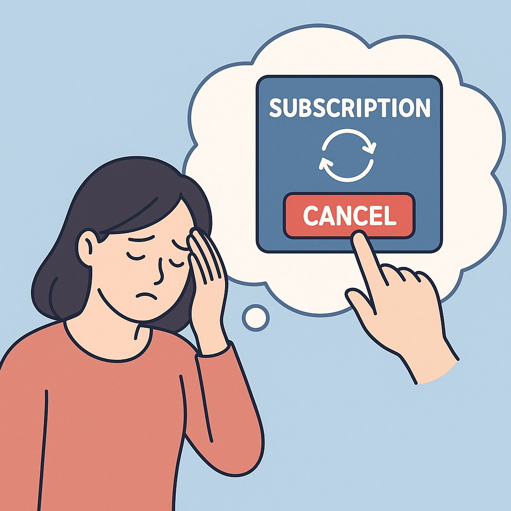 정기결제 해지하는 꿈