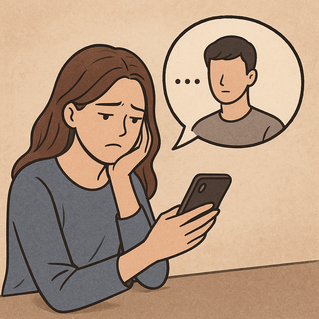 전 연인에게 연락했지만 답이 없는 꿈 꿈 해몽 대표 이미지