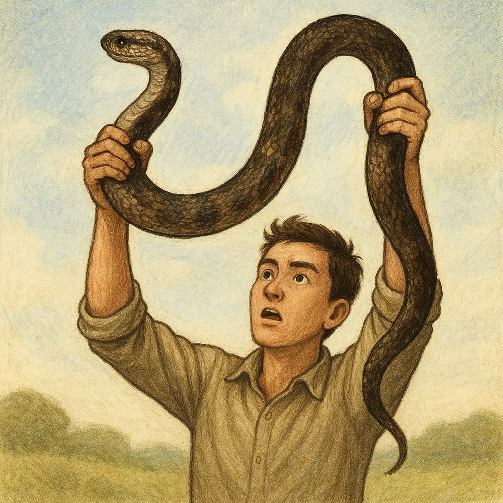 젓봇대 많큼 굵은 코다란 뱀을 두손으로 번쩍 들고있 - 꿈 해몽, 꿈 풀이(+자세한 해석) 꿈 해몽 썸네일