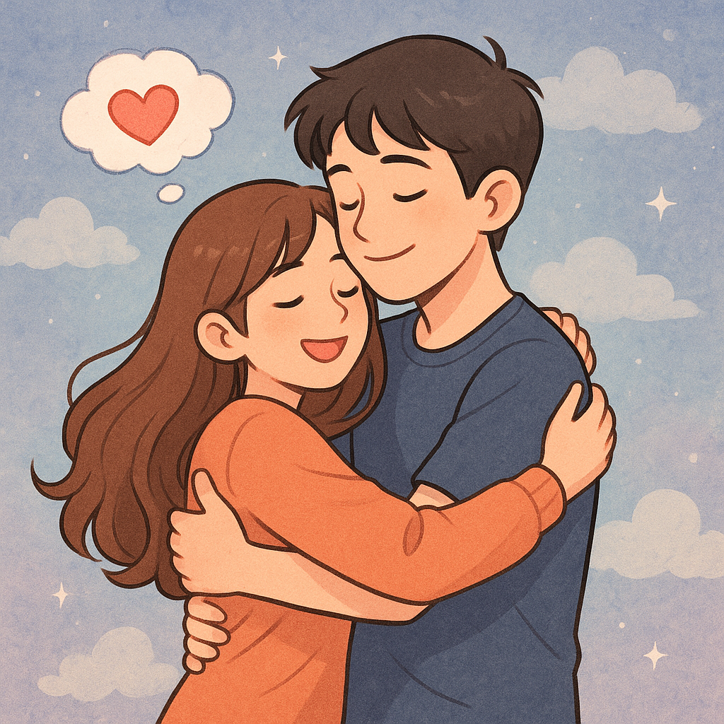 좋아하는 애가 나를 껴안았고 스킨쉽도 엄청 많은 꿈 꿈 해몽 대표 이미지