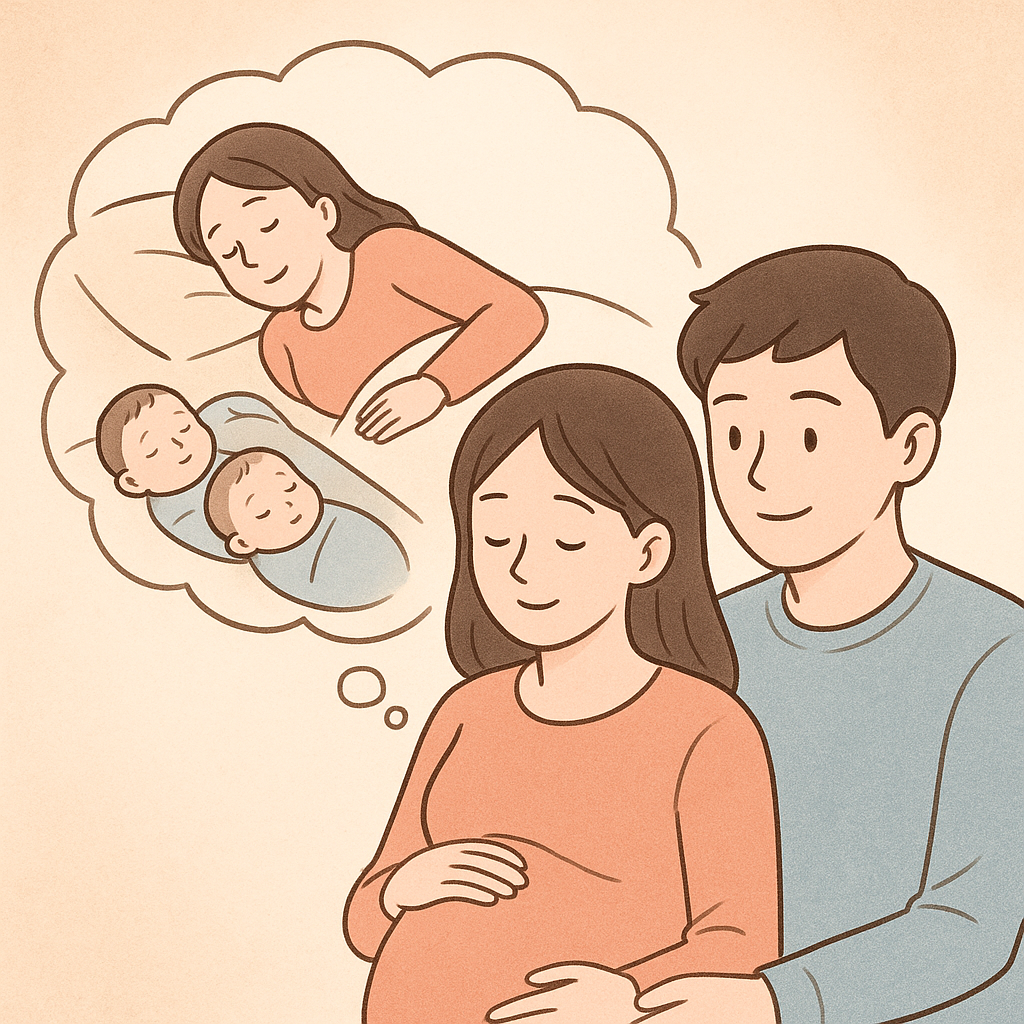 여자친구의 남자쌍둥이 출산은 새로운 시작과 가능성을 의미합니다.