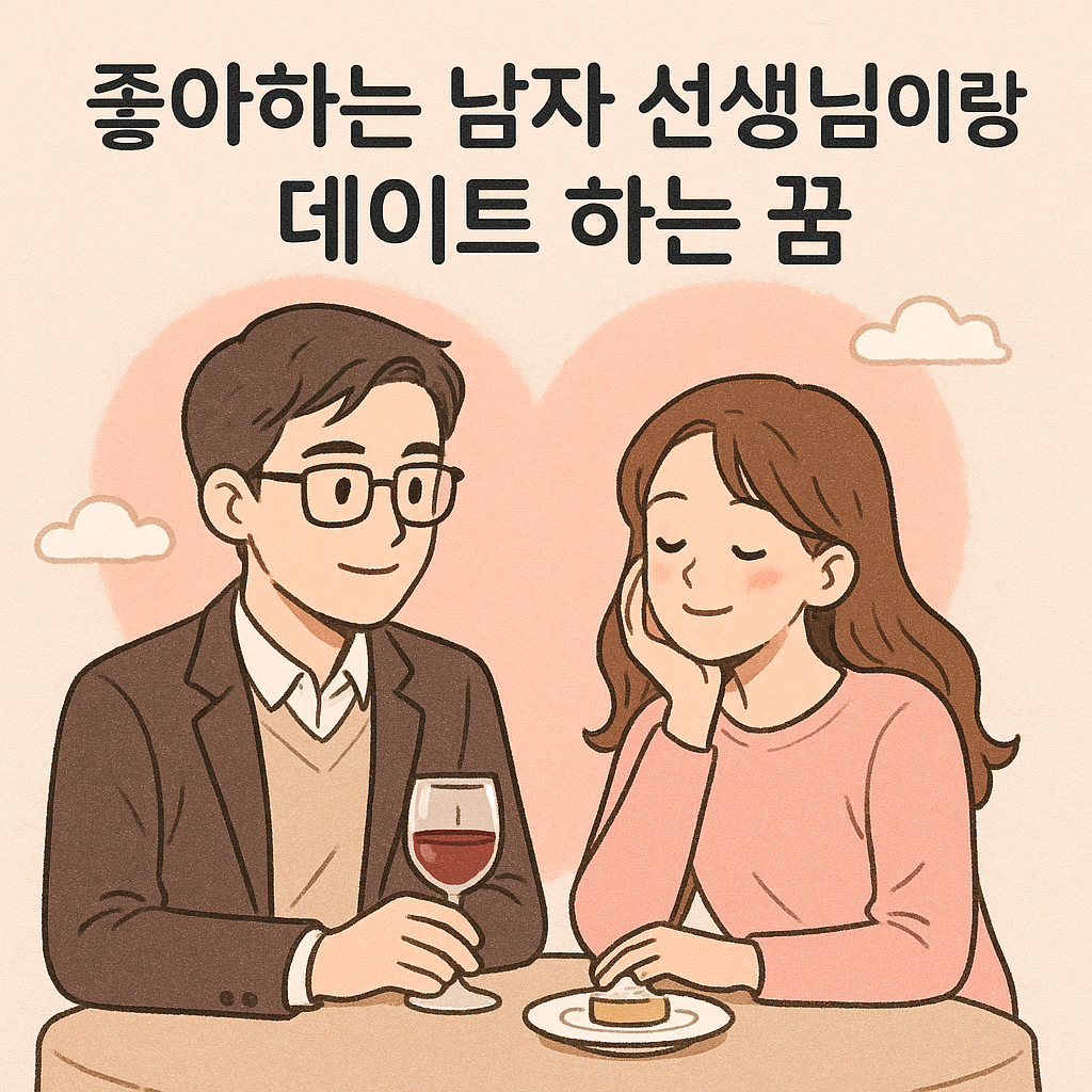선생님과의 데이트 꿈은 감정 갈등을 나타냅니다.
