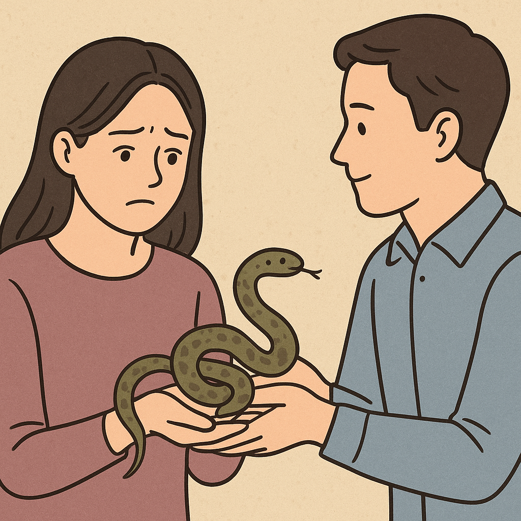 남편의 신뢰와 내면의 두려움을 상징하는 꿈.
