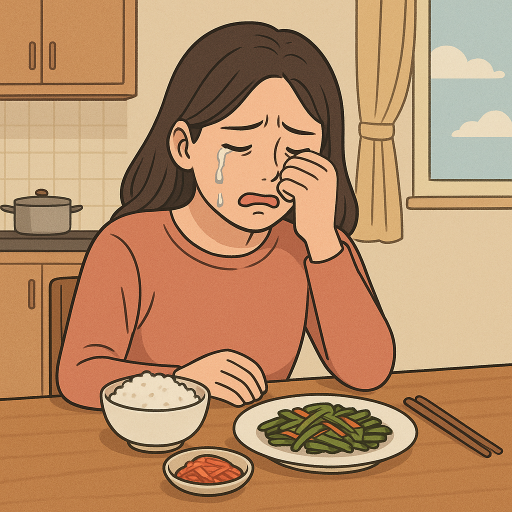 가정의 안정과 감정의 해소가 필요한 상황을 나타냅니다.