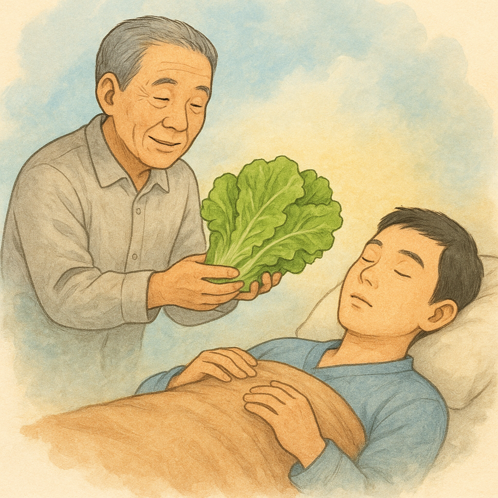 죽은 외삼춘이 상추를 주는 꿈